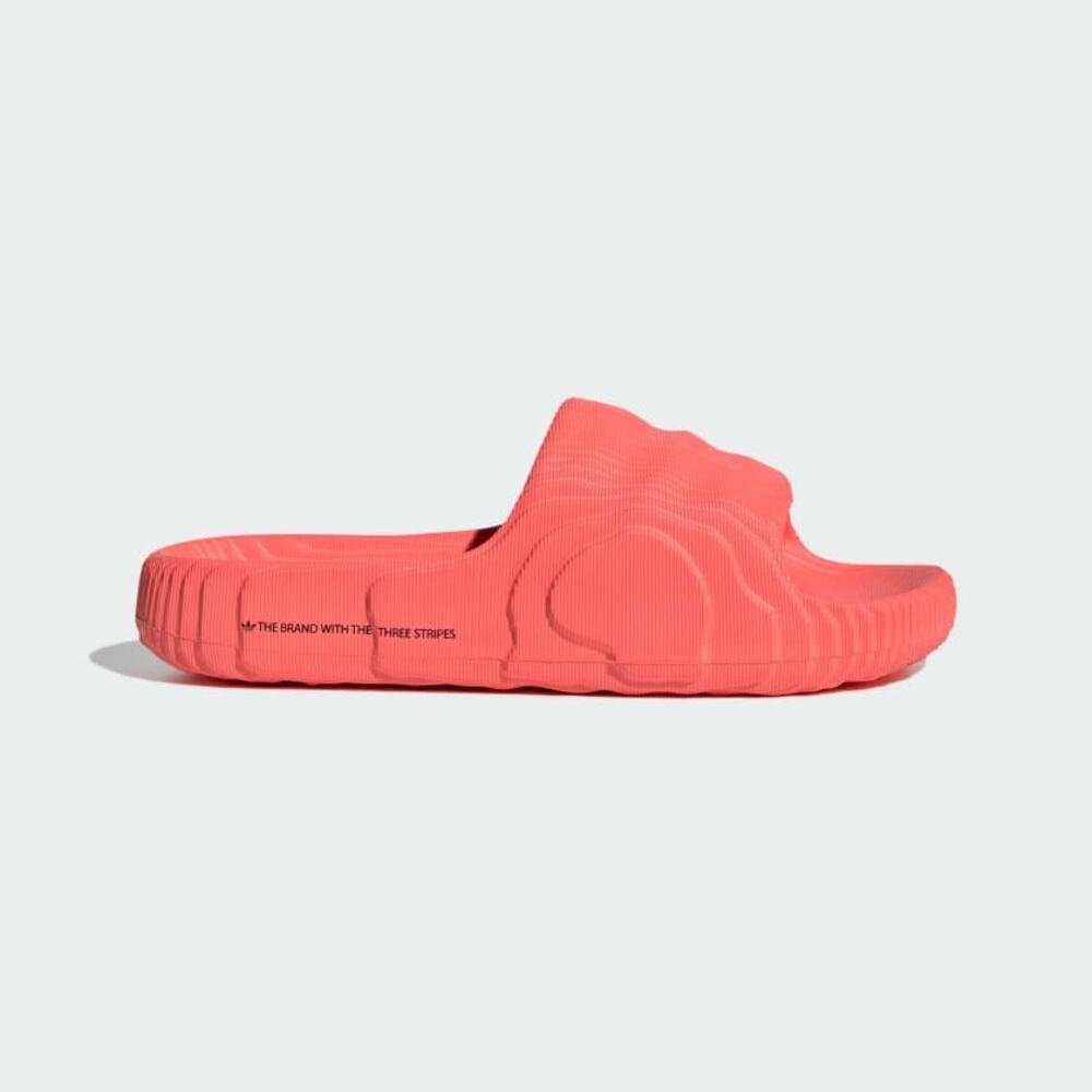 ADIDAS RED ADILETTE 22 SLIDES MEN’S US 11.5